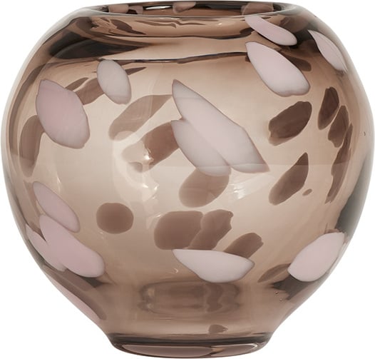 Jali Vase 13 cm, dunkelbraun