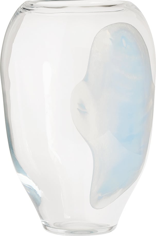 Jali Vase 35 cm, hellblau