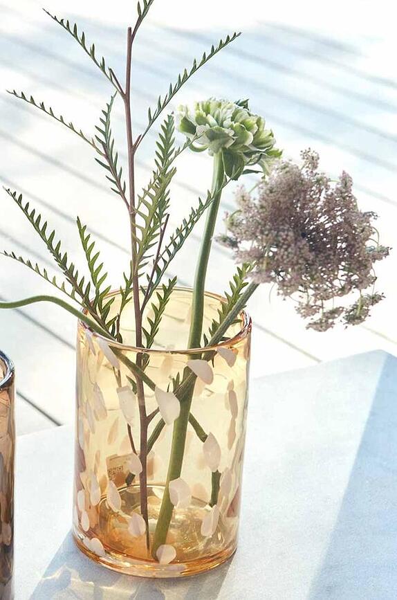 Jali Vase ou Photophore 19 cm, marron