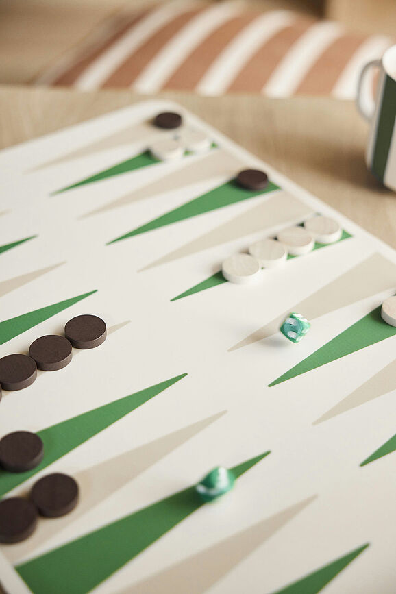 Juego de Backgammon OYOY, marrón y azul