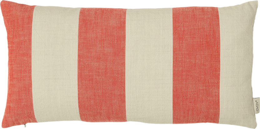 Kara Dekokissenbezug 30 x 60 cm, rot-beige