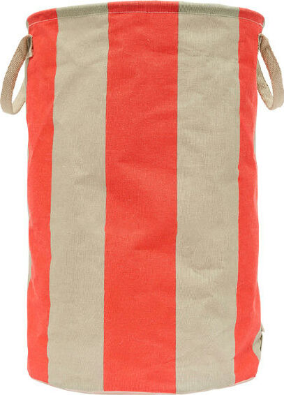 Kara Wäschekorb oder Aufbewahrungskorb 54 cm, rot-beige