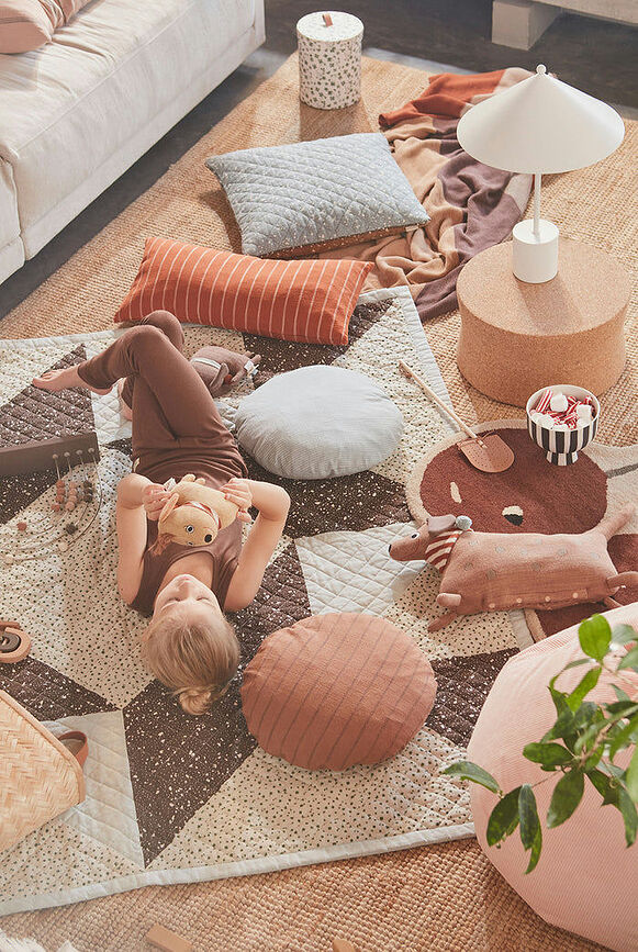 Kasa Lampe de Table 50 cm, rouge