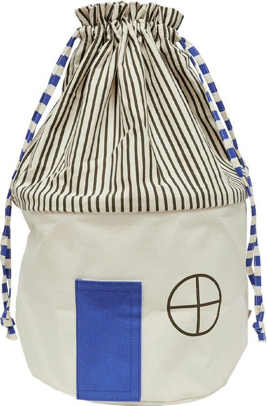 Koya Aufbewahrungskorb 52 cm, beige-blau