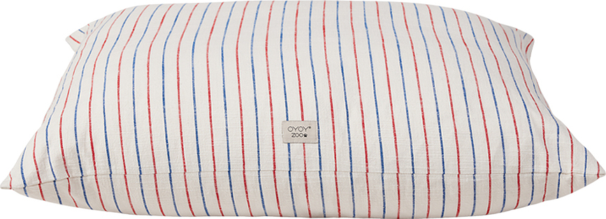 Kyoto Coussin pour chien 74 x 60 cm, rouge et bleu