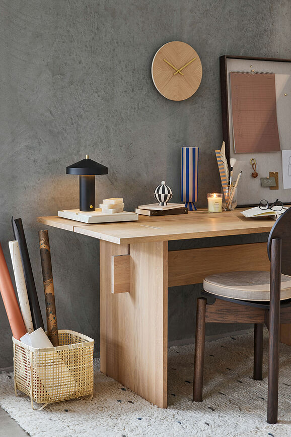 Lámpara de mesa inalámbrica LED Hatto, 24,5 cm, blanca