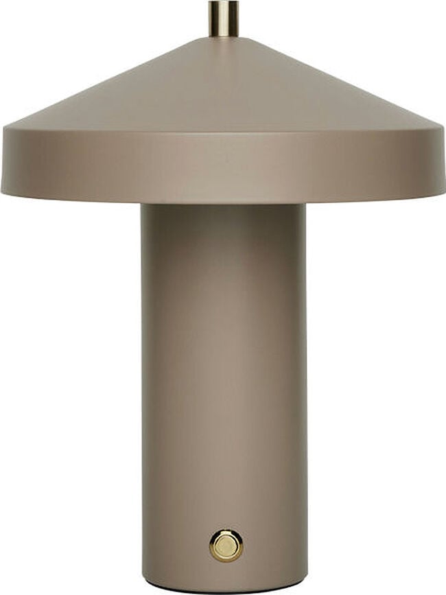 Lámpara de Mesa inalámbrica LED Hatto, 24,5 cm, beige