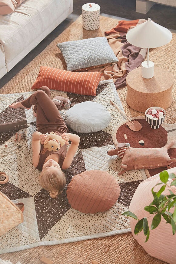 Lámpara de Mesa Kasa, 50 cm, blanco roto