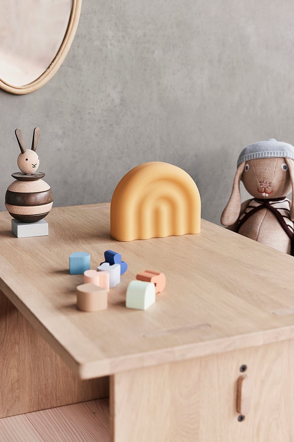 Lámpara de noche inalámbrica Rainbow, blanco roto