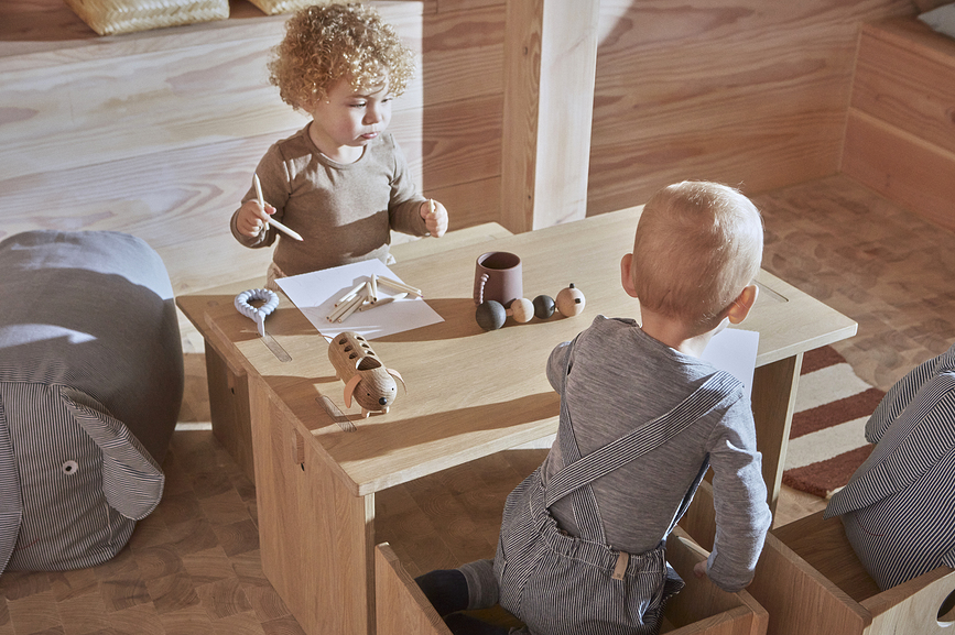 Larva Κουδουνίστρα, ξύλινη