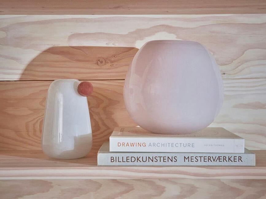 Lasi Βάζο, 22 εκ., taupe