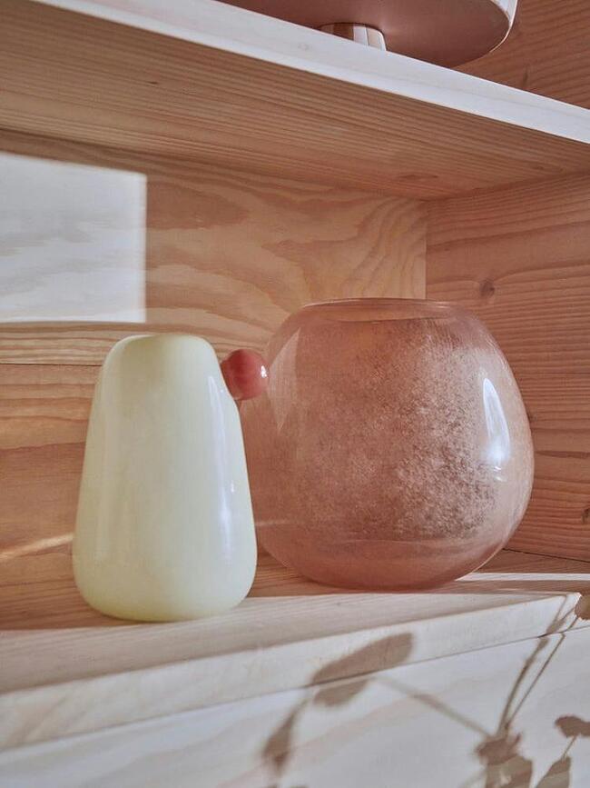 Lasi Βάζο, 22 εκ., taupe