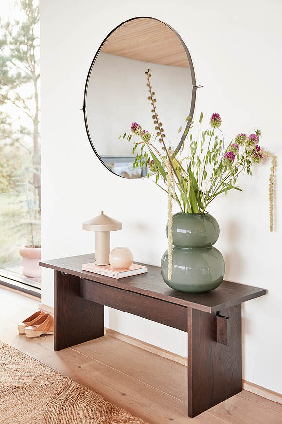 Lasi Βάζο, 30 cm, κεχριμπαρένιο