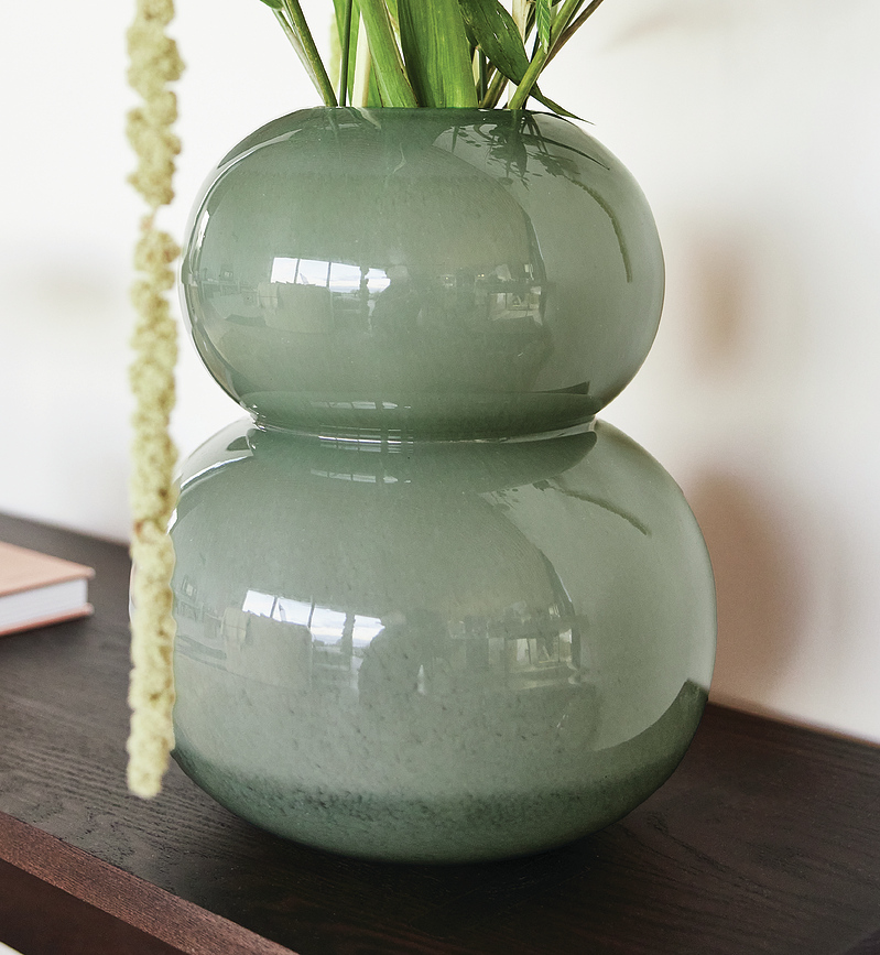 Lasi Βάζο, 30 cm, κεχριμπαρένιο