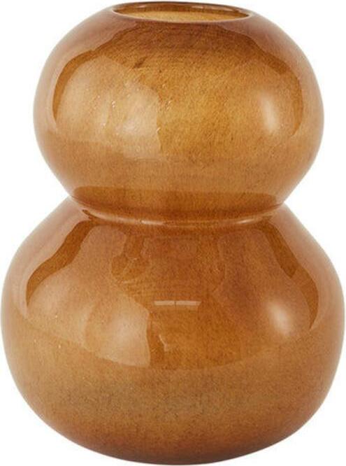 Lasi Vase 30 cm, bernsteinfarben