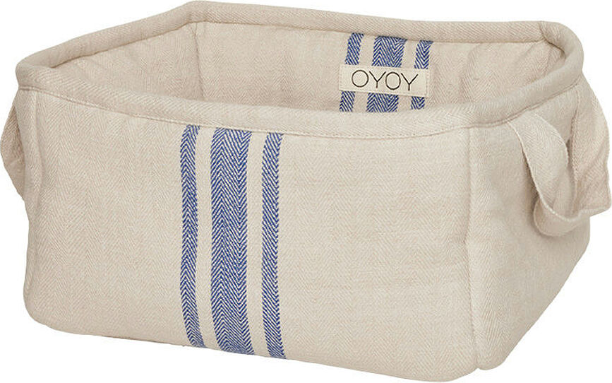 Linu Košara za kruh, 24 cm, bež-modra