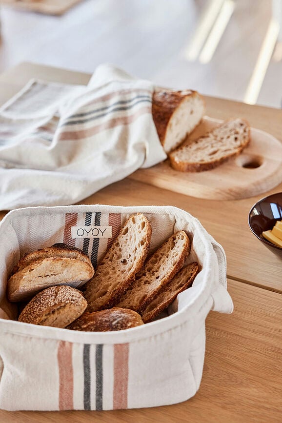 Linu Košara za Kruh 24 cm bež smeđa