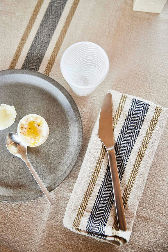 Linu Stolnjak 140 x 260 cm bež-sivi