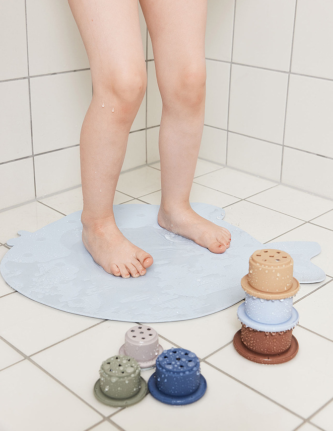 Little Finn Tapis de Bain, bleu