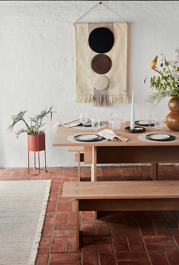 Macetero de pie Maki, 55 cm, negro