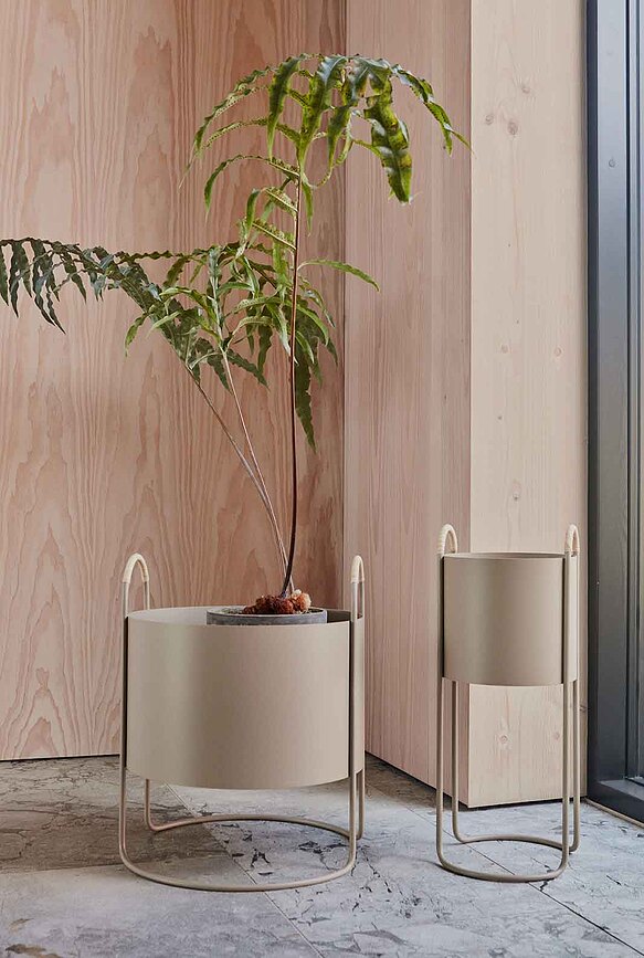 Maki Κασπό με Βάση, 55 cm, μπεζ