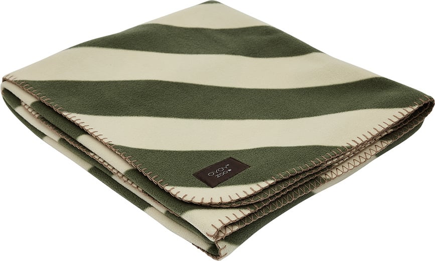 Manta para Perro Kaya, 100 x 120 cm, blanco y verde