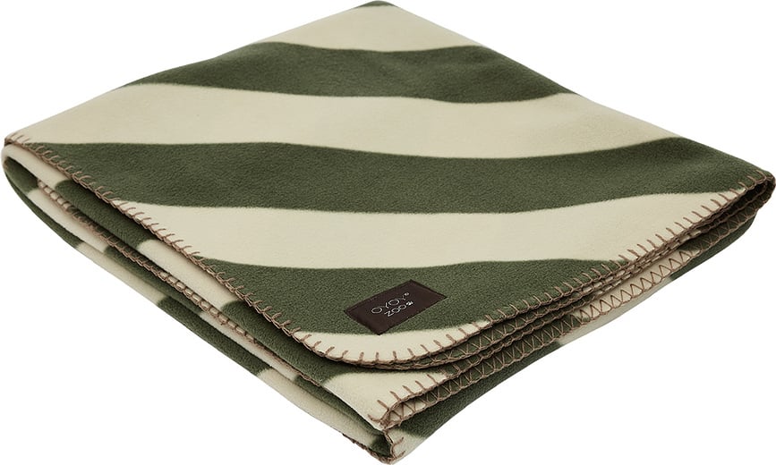 Manta para perro Kaya, 140 x 150 cm, blanco y verde