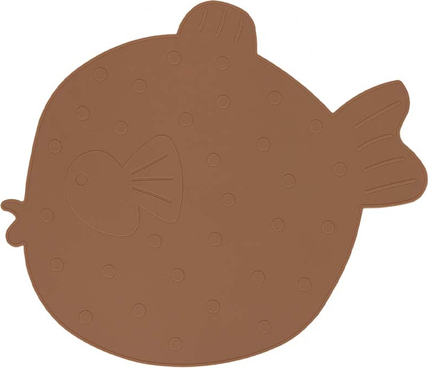 Mantel individual Little Finn, marrón