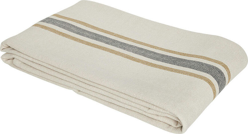 Mantel Linu, 140 x 200 cm, gris y beige