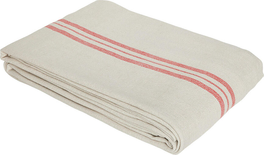 Mantel Linu, 140 x 260 cm, beige y rojo