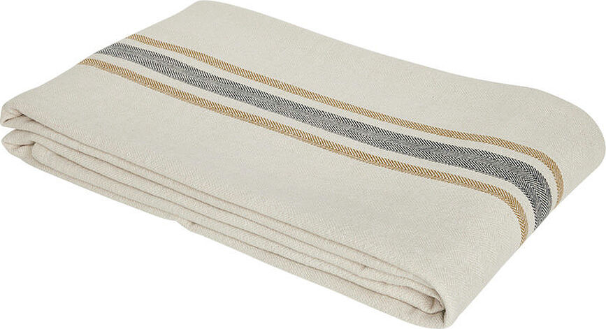 Mantel Linu, 140 x 260 cm, gris y beige
