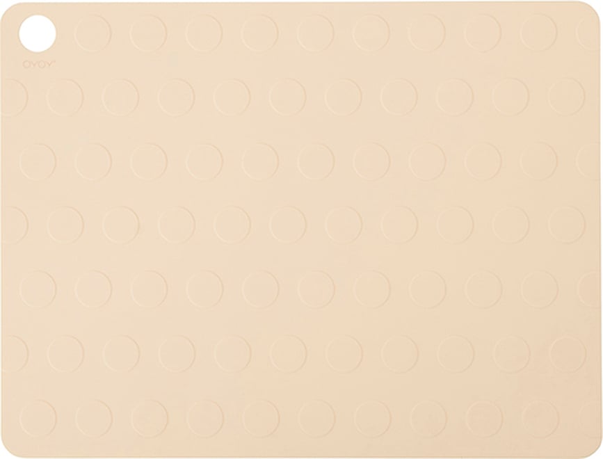 Manteles Individuales Dotto, color vainilla, 2 unidades