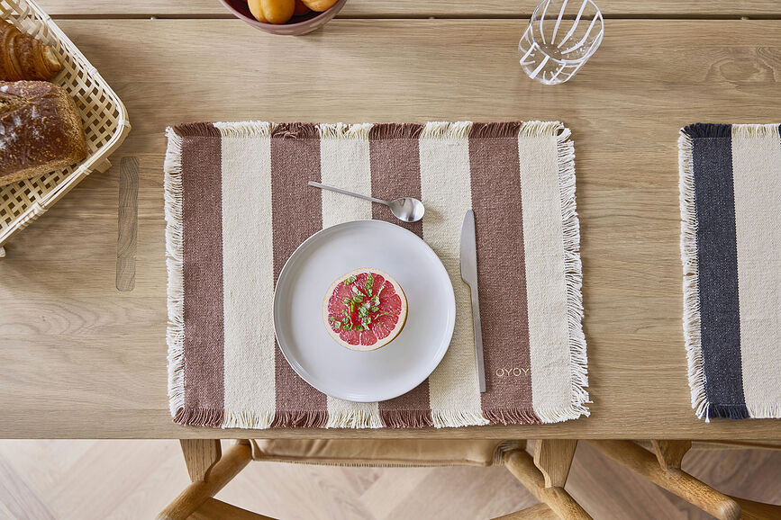 Manteles Individuales Toppu, marrón y beige, 2 unidades