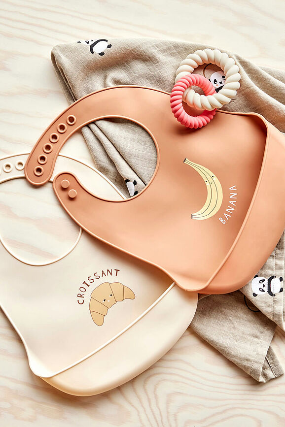 Mellow Anneau de Dentition, beige et rouge