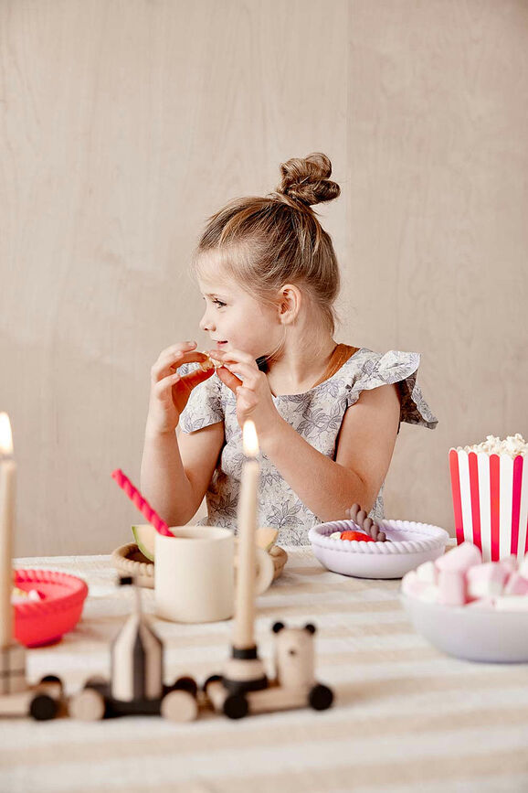 Mellow Couverts pour Enfants, couleurs chaudes, Set 3 pièces