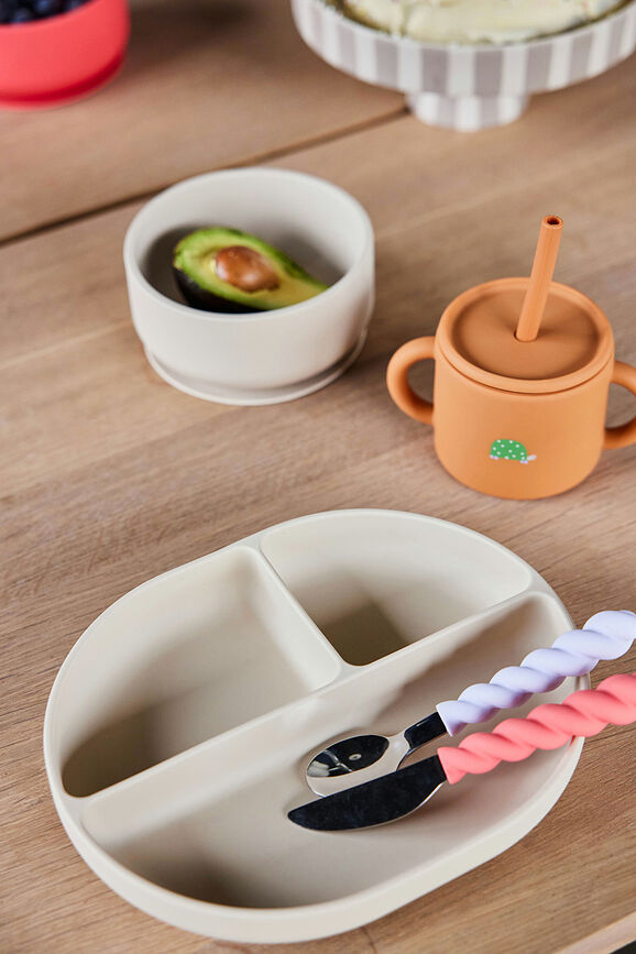 Mellow Couverts pour Enfants, couleurs chaudes, Set 3 pièces