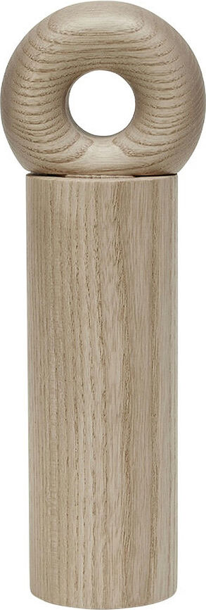 Molinillo de Sal o Pimienta de fresno natural Hoop, 22 cm
