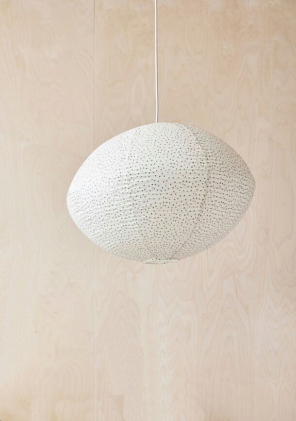Moyo Abat-jour 58 cm, en papier, blanc