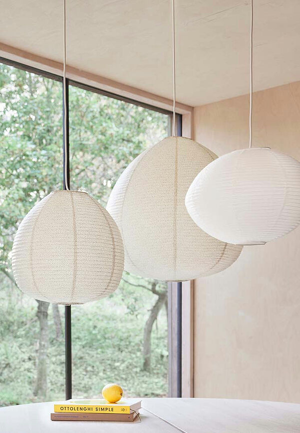 Moyo Abat-jour en papier, 44 cm, blanc