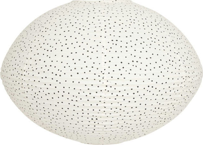Moyo Lampenschirm gepunktet 44 cm, weiß, Papier