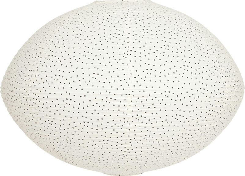 Moyo Lampenschirm gepunktet 58 cm, weiß, Papier