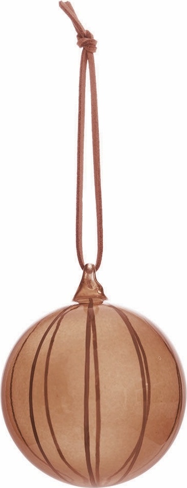 Natale Weihnachtskugel, braun