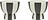 Olu trauciņi Toppu, melnbalti, 2 gab.