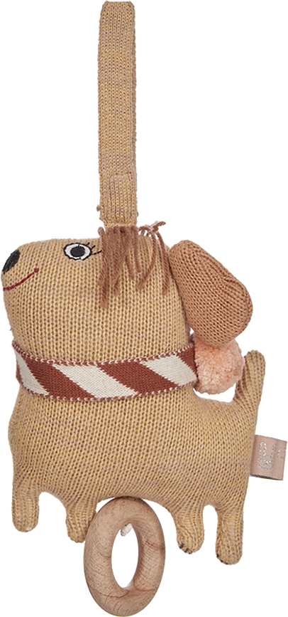 OYOY Coco Dog Viseća Igračka glazbena za krevetić