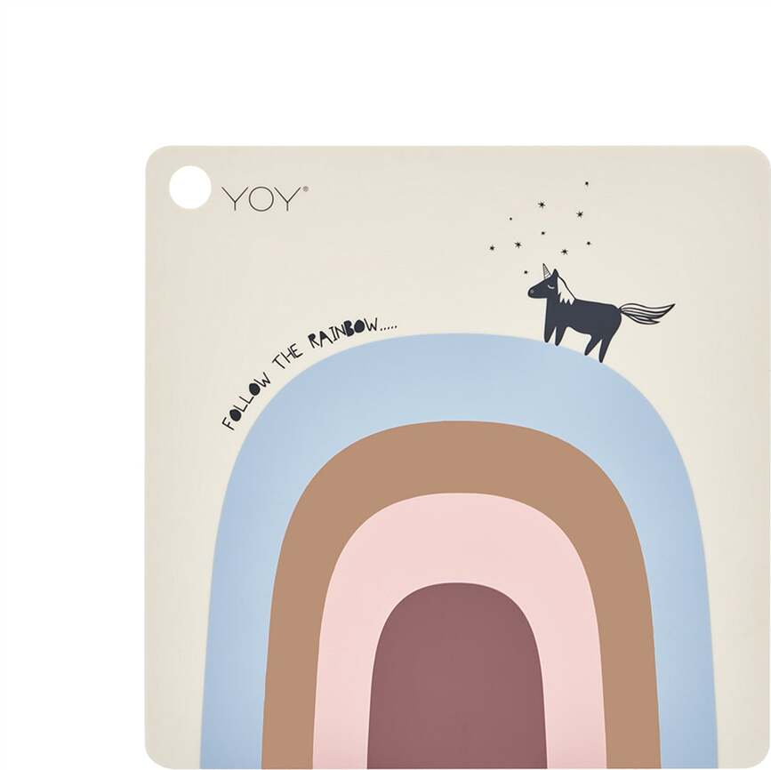 OYOY Follow The Rainbow Set de table 38 x 38 cm