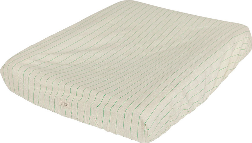 OYOY Housse de Matelas à Langer, beige et vert