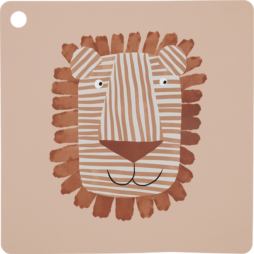 OYOY Lobo Lion Set de table, 38 x 38 cm