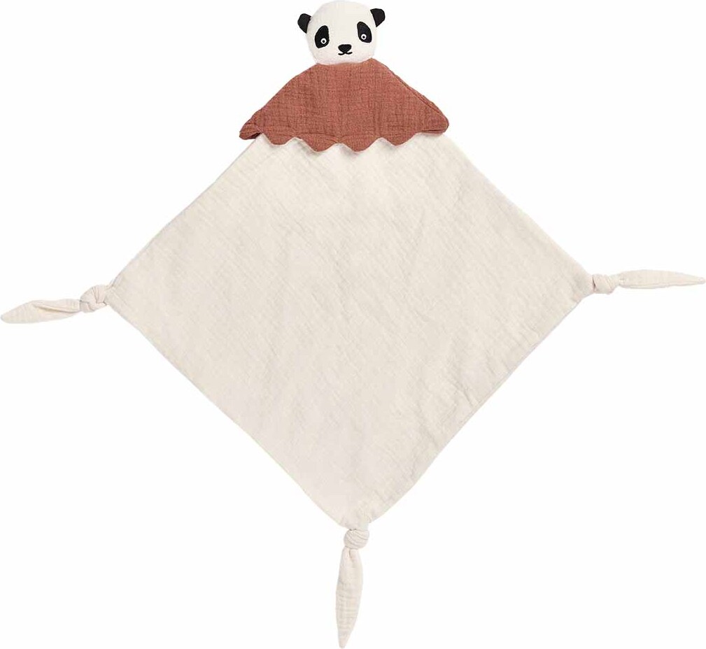 OYOY Lun Lun Panda Kuscheldecke 40 x 40 cm