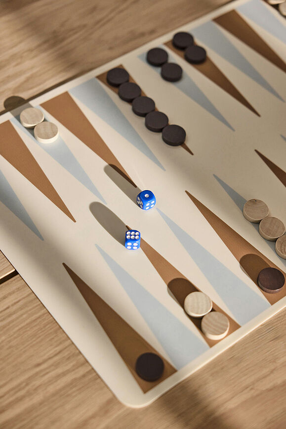 OYOY Igra Backgammon smeđe-plava