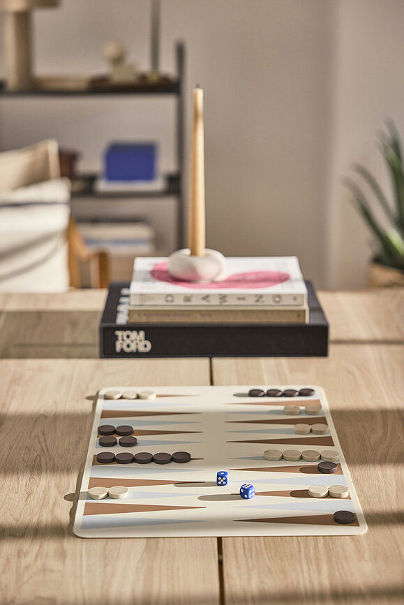 OYOY Igra Backgammon smeđe-plava